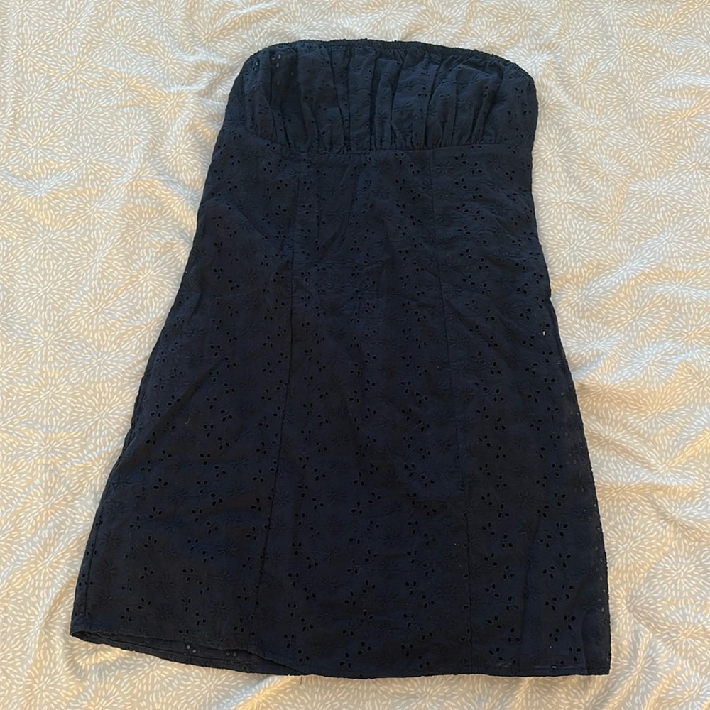 PacSun- LA Hearts Eyelet Strapless Mini Dress